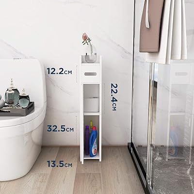 Buy Doxo Small Bathroom Cabinet Storage Cabinet Floor Cabinet With Doors And Shelves Bathroom Organizer Shelves By The Toilet Organizer White Online In Indonesia B08gflrsk9