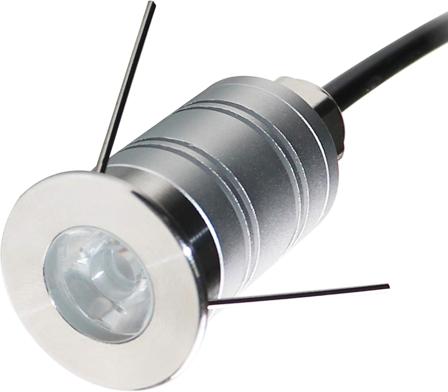 CNBRIGHTER LED In-Ground Well Light,Mini 15° Narrow Beam Angle Spotlight,1W 12V-24V DC