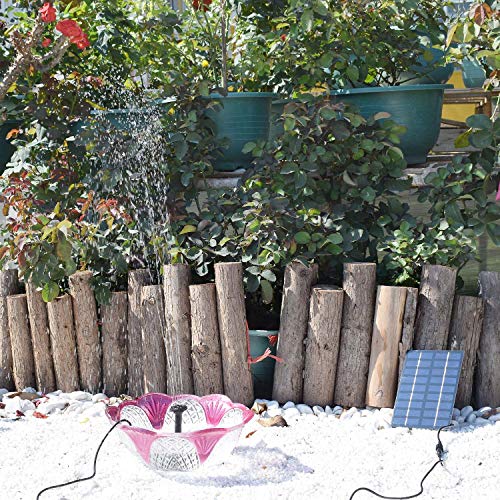 2 COSVII+Solar+Fountain+Birdbath+Garden