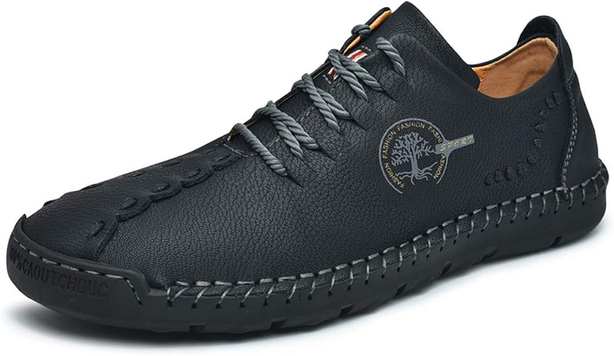 NUHEEL Mens Handmade Casual Leather Loafers Shoes Vintage NUHEEL Mens Handmade Casual Leather Loafers Shoes Vintage