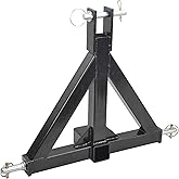 GESEXI 3 Point 2 Inch Receiver Drawbar Hitch Adapter for Farm Equipment (Category 1 Tractors)…
