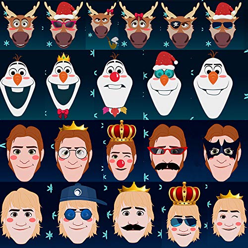 36 Pieces Sticker Sheet, Sticker Packs Kids, Princess Stickers for Kids, Make a Face Stickers Sheets, Make Your Own Sticker, Party Game Stickers DIY Activities Stickers for Kids Ages 4-8