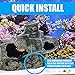 Sunken Submarine Aquarium Decorations, Realistic Looking Shipwreck Fish Tank Decorations, Resin Fish Tank Accessories Decorations, Eco-Friendly Aquarium Ornament for Freshwater Saltwater Tanks