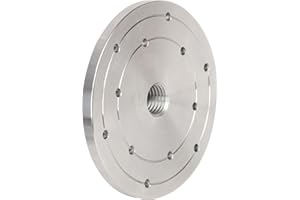 VINWOX 6" Wood Lathe Steel Faceplate, 1”x8TPI Spindle Thread Woodworking Machine Chuck Face Plate