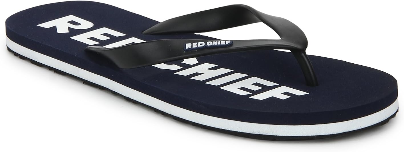 Amazon.com | Red Chief Men's Black & Navy Flip-Flop - 10 UK (Narrow) | Shoes