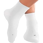 TechWare Pro Plantar Fasciitis Socks - Ankle Compression Socks for Women & Men. Achilles Tendonitis Brace & Foot Arch Support