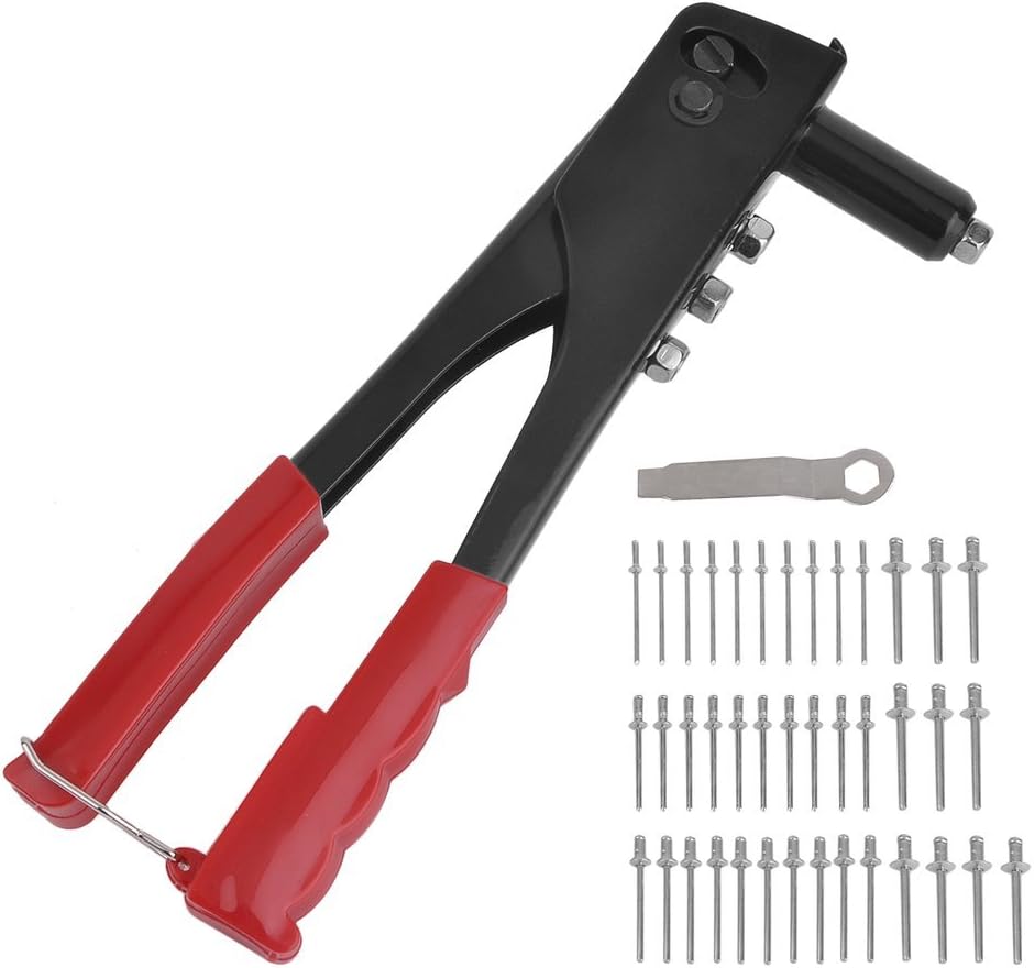2Way Hand Riveter with 40 Rivets Manual Pop Rivet Gun