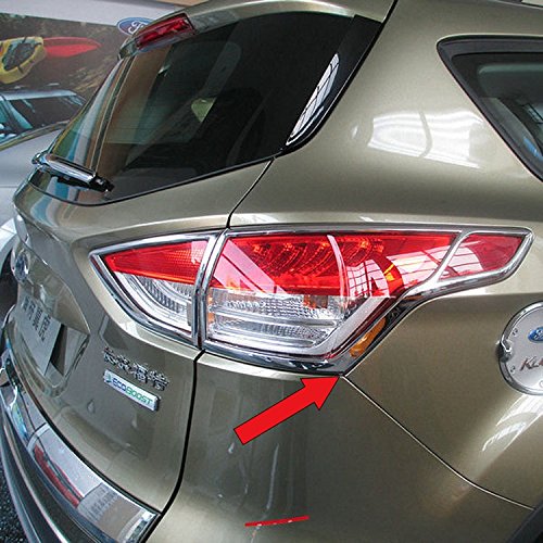 Generic ABS Chrome Tail Light Lamp Cover Trims Fit For Ford Escape Kuga 2013 2014 2015