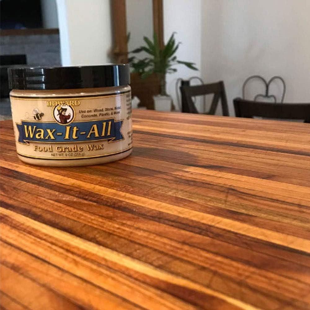 Howard Multi Purpose Wax Polish with Beeswax and Carnauba for Wood Furniture Stone Countertops, Metal Surfaces, Cleans - Image 5