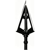 6/12 Pack 420 Stainless Steel Fixed Blade Broadheads 100 Grain | Hunting Broadhead 1-1/8" Cut Arrow Tips Archery Arrowhead for Crossbow and Compound Bow