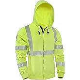 DRIFIRE FR Hi-Vis Class 3 Zip Hoodie, CAT 2 Flame Resistant, Large, SWSHEZC3-LG Yellow