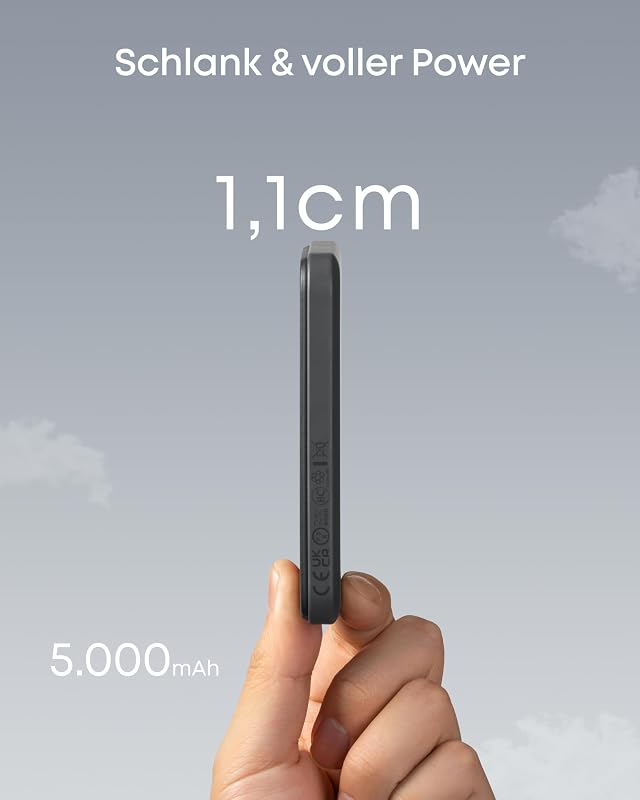 621 magnetische ultraschlanke Powerbank (MagGo), 5000mAh