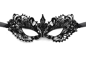 Aqearl Masquerade Mask for Women Lace Eye Mask Venetian Halloween Mask for Costume Party Prom Ball