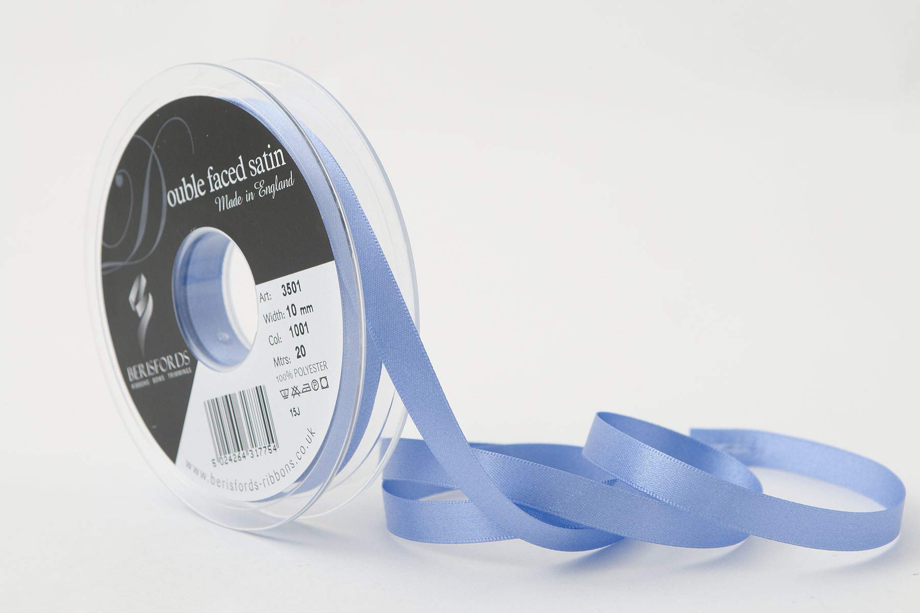 Berisfords Double FACE Poly Satin Ribbon, Lupin, 10 mm — image 1