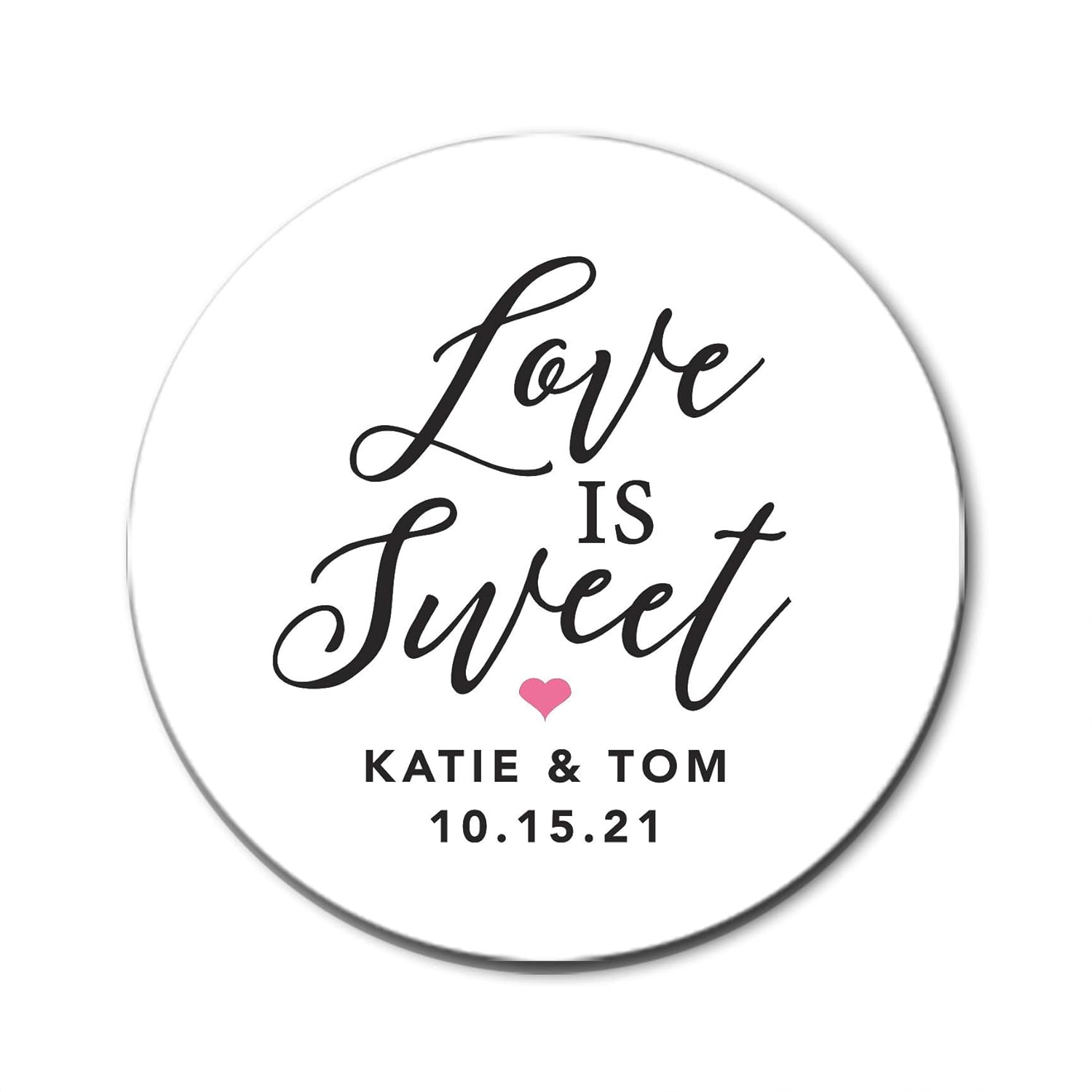 Love is Sweet Stickers, Wedding Favor Stickers, Treat Bag stickers, Take A Treat