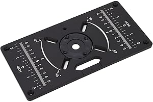 Router Plate, Universal Router Table Insert Plate, Trimming Machine Flip Board Black, Mechanicalcomponents