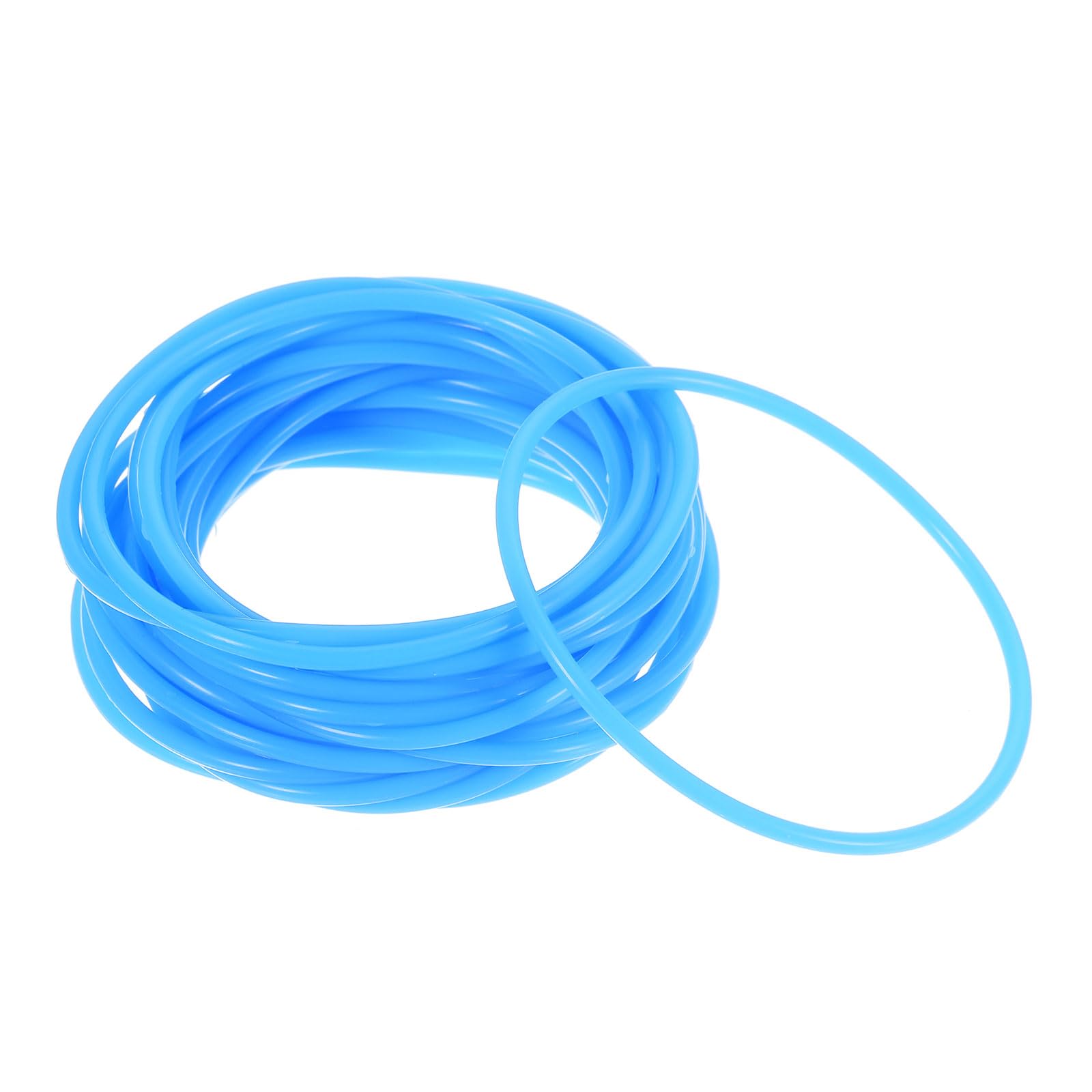 PATIKIL Silicone Jelly Bracelets, 60 Pack Rainbow Glow Rubber Bracelets 80s Neon Stretchy Wristband for Party Favor Adults Teen Sports Team Games, Sky Blue