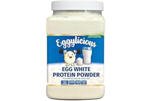 Eggylicious Egg White (Albumin) Powder, Dried Natural Protein Powder, Made from Fresh Eggs, Pasteurized,Non-GMO, No Additives, Used for Baking Icing,1lbs(16oz)
