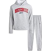 Reebok Boys Sweatsuit Set - 2 Piece Athletic Joggers Set with Fleece Pullover Hoodie Sweatshirt and Active Boys Sweatpants