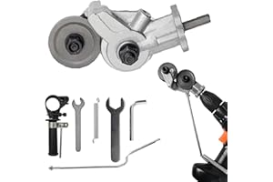 T TOVIA Electric Drill Plate Cutter, T TOVIA Electric Drill Shears, Precision Cutter for Cutting Iron, Steel, Copper, Aluminum, White Sheet (PAT02 W/Handle)