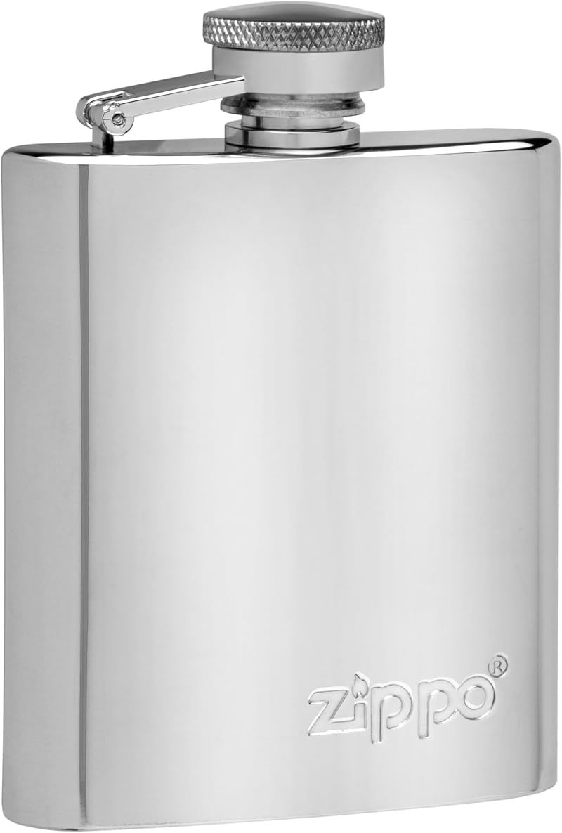 Zippo Hip Flask Stainless Steel 177 ml Polished Silver Outdoor Gift Box