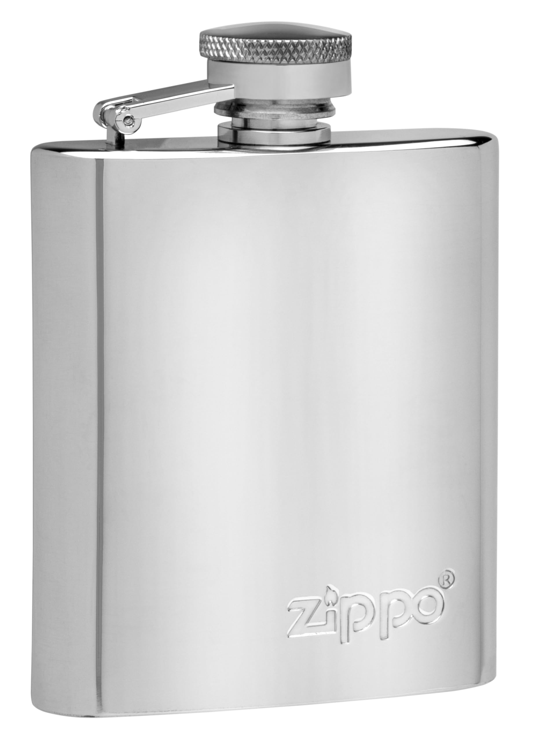 Zippo - Hip Flask, Stainless Steel, Silver, 177 ml, Polished, Ideal for Hiking and Outdoor Activities
