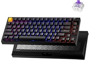 Lemokey P1 HE 75% Wireless Custom Gateron Dual Rail Mechanical Gaming Keyboard Magnetic Switches Knob Version QMK 2.4GHz Blue