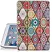 Hocase iPad Mini 5 Case, Folio PU Leather Smart Case w/Unique Flower Design, Auto Sleep/Wake Feature, Microfiber Lining Hard Back Cover for iPad Mini 5 2019/iPad Mini 4 2015 (7.9