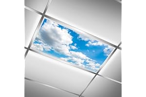 BIROSVSY Fluorescent Light Covers for Classroom Ceiling Lights – 2x4ft Backlit Film for Fluorescent Fixtures, Easy to Install