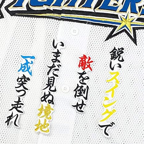 北海道 日本ハム ファイターズ 日ハム 石井一成 応援歌 白布 応援 刺繍 ワッペン ユニフォーム ワッペン アップリケ 通販 Amazon