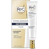 RoC Retinol Correxion Wrinkle Filler for Deep Wrinkles with Hyaluronic Acid & Retinol, Skin Care for Women and Men, 1 Fl Oz (