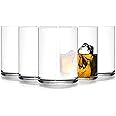 Luigi Bormioli Top Class 15.25 oz All Purpose Glasses - Set of 6 Durable Lead-Free Crystal Drinkware with Reinforced Rims & Minimalist Design - Elegant Glassware for Home or Bar Use
