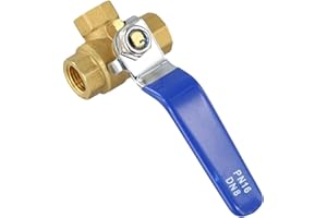 Professional 3 Way Brass Ball Valve L/T Bore Design Internal Thread Connection for Water Oil Applications with Temperature Ra