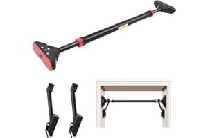 LADER Pull Up Bar for Doorway, Chin Up Bar with No Screw, Strength Training Pull-Up Bars with Suppprt Frame,Level Mete, Max Load Bearing 1100LBS