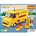 COGO Cute Postal Mail Trucks Delivery Service Car Vehicle Building Blocks Car Toys Gift Toys for Kids Boys and Girls Play Set Kit Yellow 178 Bricks CG4107