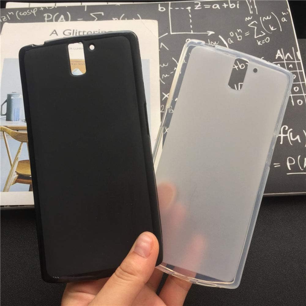 YYMMQQ phone case Soft Silicone Protective Back Cover Cases for Oneplus 1 / One Plus One A0001 TPU Mobile Phone Case Black Para Original Coque-Silicon-G01 Black