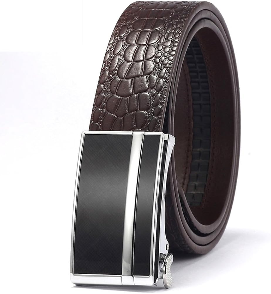 Simple Versatile Automatic Belt Buckle Man Business Belt Amazon.co.uk Clothing