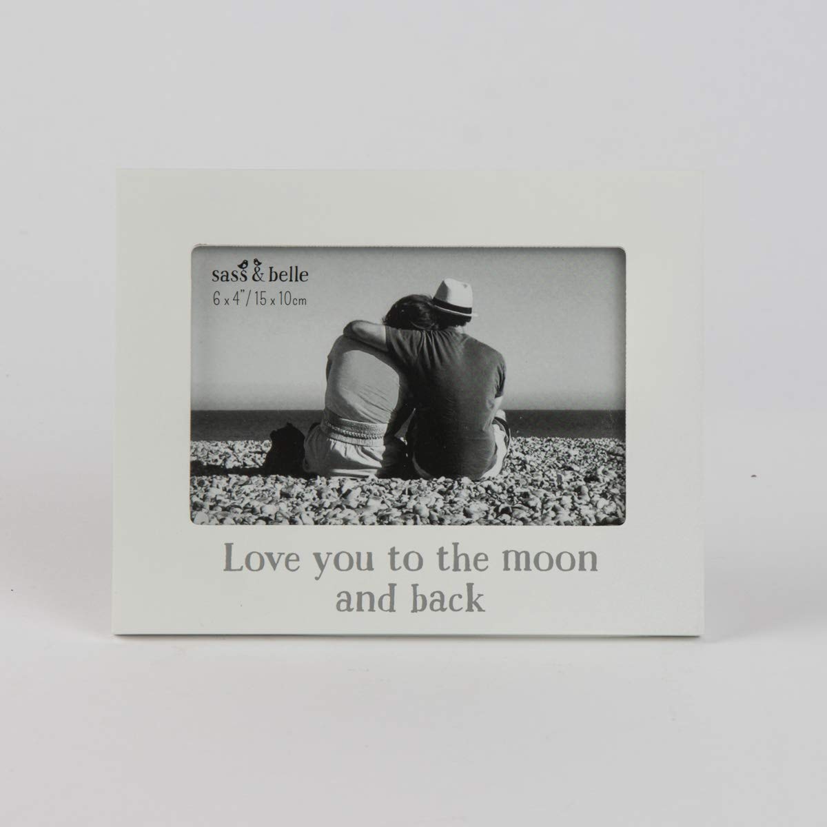Sass & Belle Love You to the Moon & Back Photo Frame White