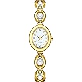 ADSBIAOYE Elegant Pearl Women's Dress Watch Fashion Oval dial Gift Women's Waterproof Watch