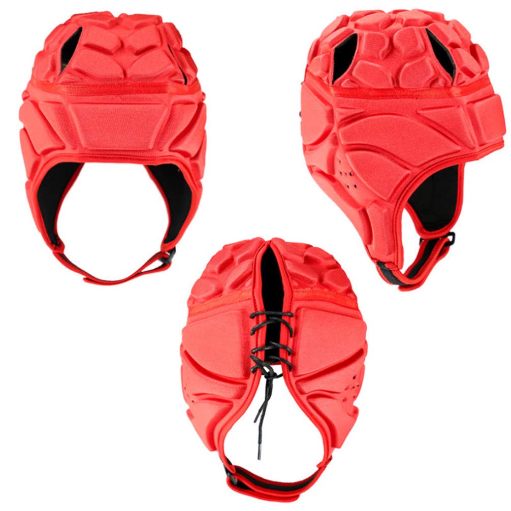 BESPORTBLE Rugby Soft Helmet Soccer Headgear Scrum Cap Flag Football Headguard Hat for Football Goalie Hockey Rugby Roller Skating L