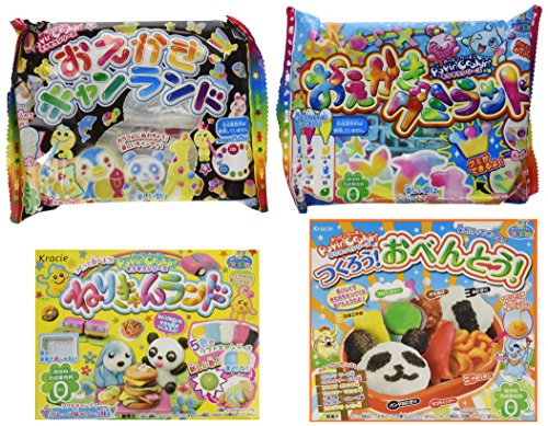 Kracie Popin Cookin 9 Item Bundle with Sushi, Hamburger, Bento, Donuts, Cake Shop and More