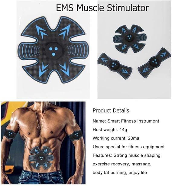Estimulador de ABS inalámbrico para entrenamiento de músculos EMS ...