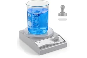 HYCC Laboratory Magnetic Stirrer with Magnetic Stirring bar and Stirring bar Retriever, 3000 RPM, max. Capacity: 3000ml