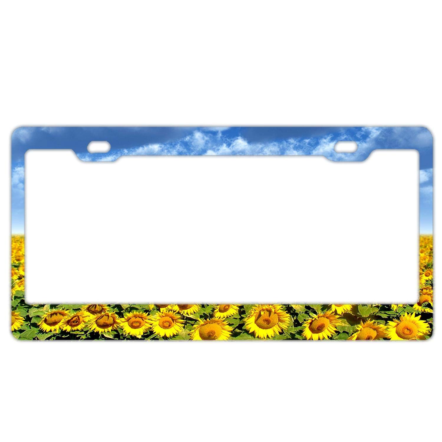 Sunflower Garden Front License Plate Decorative Funny Novelty