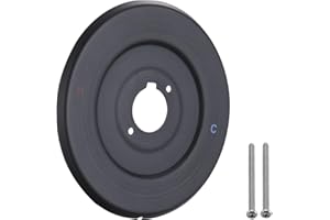 RAINREVIVE Replacement Escutcheon Plate for Moen Gibson Posi-Temp, for One-Handle Tub and Shower Faucets, Single Metal Round Shower Escutcheon Kit, Oil Rubbed Bronze