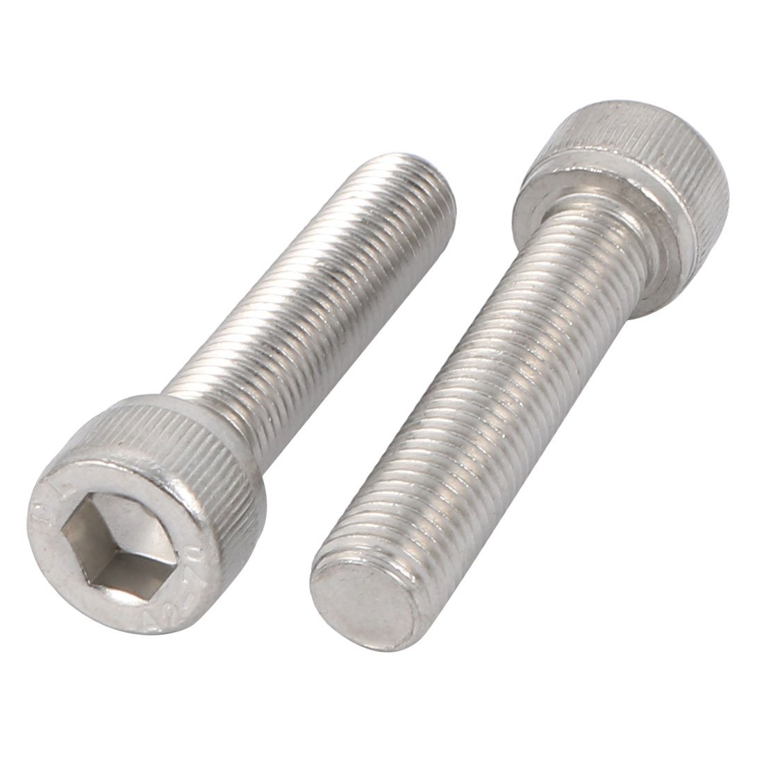 Sourcingmap M10x45mm 1.25mm Pitch 304 Stainless Steel Hex Socket Head Cap Screws Bolts 2pcs