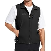 KIWI RATA Mens Casual Lightweight Outdoor Vest Summer Fishing Safari Travel Outerwear Vests Cargo Utility Jacket