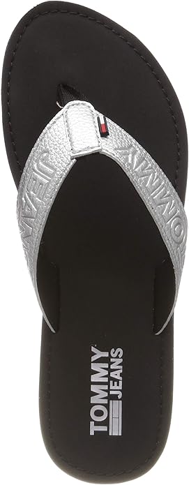 tommy hilfiger silver sandals
