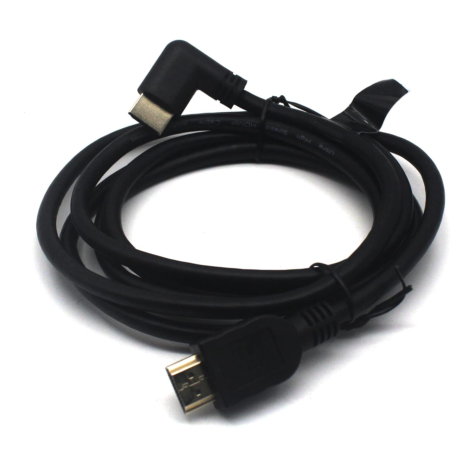 AWADUO 8K HDMI 2.1 Cable Male to Male with 90 Degree Left Angle, Ultra Cord High Speed HDMI 8K@60Hz 4k@120Hz, HDMI 2.1 Cable Compatible with Monitor/Projector/HDTV(1.8M)