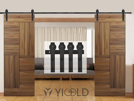 Amazon Com 8ft Sliding Barn Door Hardware Kit Hardware For Barn